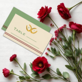 Western Horseshoes Hochzeit Platzkarte