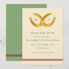 Western Horseshoes Hochzeit Save The Date
