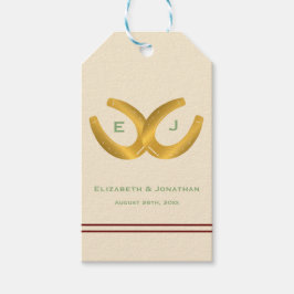 Western Horseshoes Wedding Geschenkanhänger