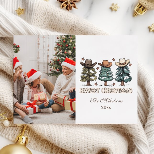 Western Howdy Foto Feiertagskarte (Von Creator hochgeladen)
