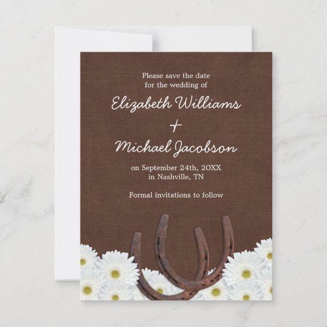 Western Hufeisen Ankündigung Datum freihalten (Vorderseite)