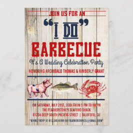 Western "ich" grille Hochzeits-Party Einladungen