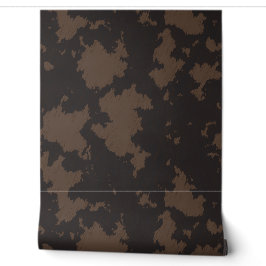 Western Imitate Kuh drucken schwarz und braun Tapete