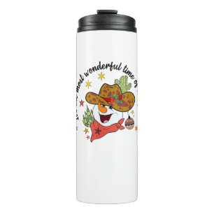 Western ist der schönste Time Cowboy Snowman Thermosbecher