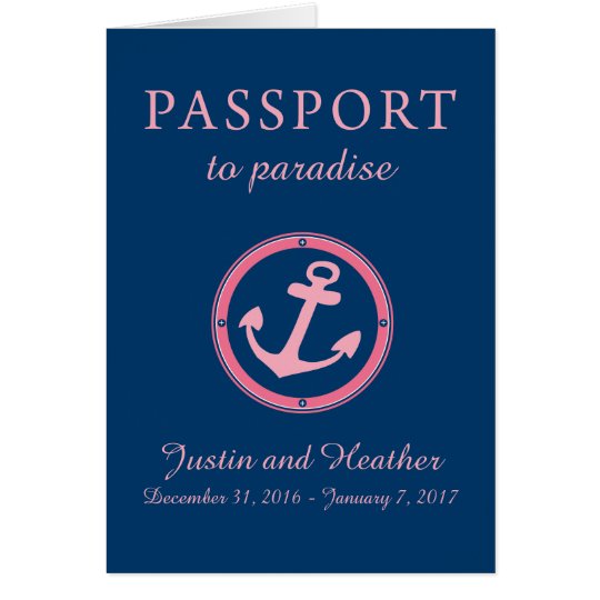Western-karibisches Kreuzfahrt-Pass-Rosa und Karte