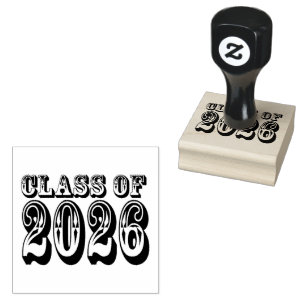 Western-Klasse des Abschlusses 2026 Gummistempel