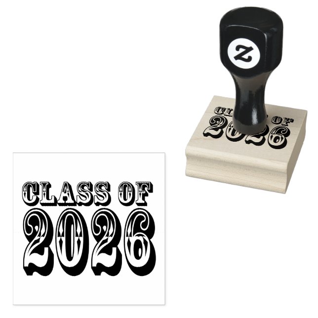 Western-Klasse des Abschlusses 2026 Gummistempel (Stempel)