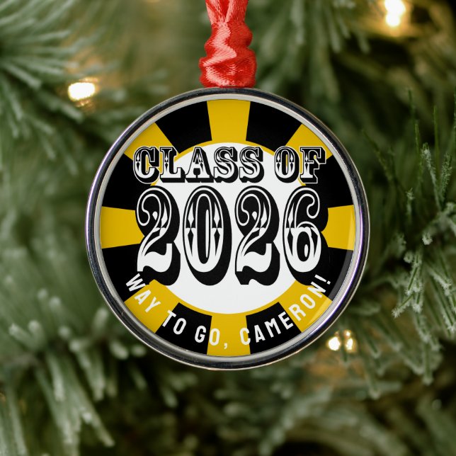 Western-Klasse des Abschlusses 2026 Ornament Aus Metall (Baum)