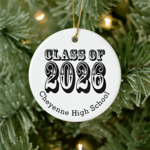 Western-Klasse des Foto-Abschlusses 2026 Keramik Ornament