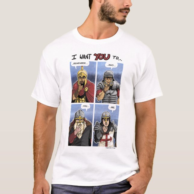 Western-Krieger-Gitter T-Shirt (Vorderseite)