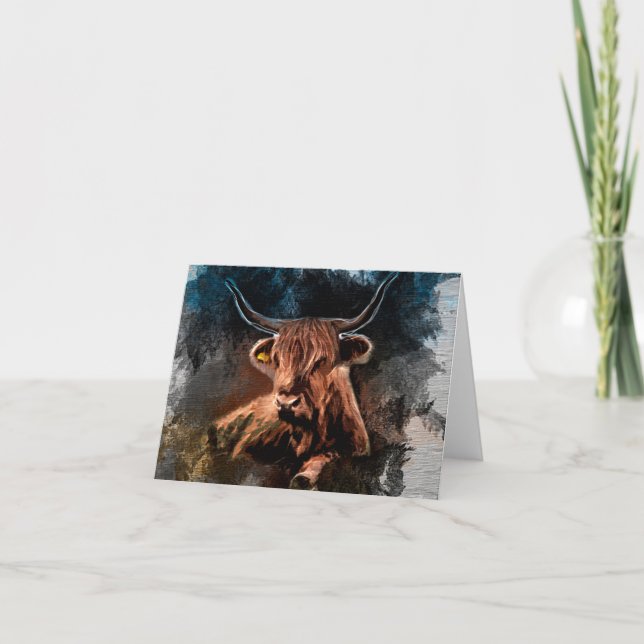 Western Kuh Bull Notecard (Vorderseite)