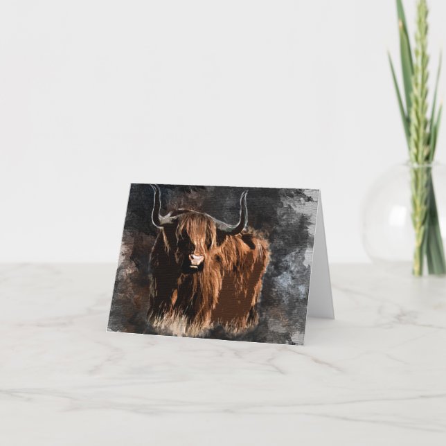 Western Kuh Bull Notecard (Vorderseite)