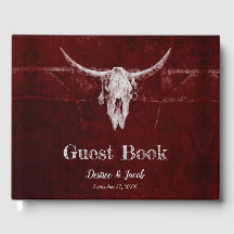 Western Land Burgund Rustikale Bull Skull Textur