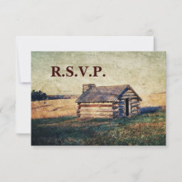Western Land Kabine Hochzeit RSVP Reaktion