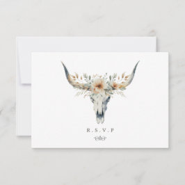 Western Land langgezogene Hochzeitsmahlzeiten UAWG RSVP Karte