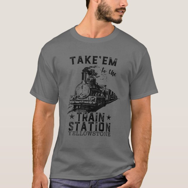 Western Land Yellowstone | Mit der EMM bis zur Bah T-Shirt (Vorderseite)