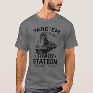 Western Land Yellowstone nehmen Sie zum Zug T-Shirt