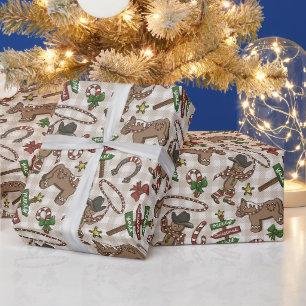Western Lebkuchen Geschenkpapier