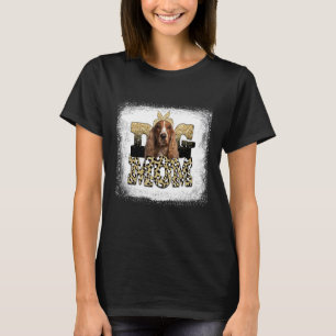 Western Leopard English Springer Spaniel Mama Moth T-Shirt