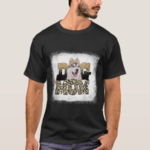 Western Leopard Sibirische Husky Mama Muttertag T-Shirt
