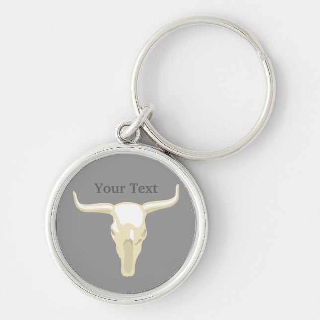 Western Longhorn Premium Schlüsselanhänger (Vorne)