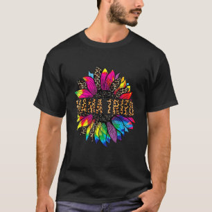 Western Mama hat Sunflower Leopard Serape Tie Dy p T-Shirt