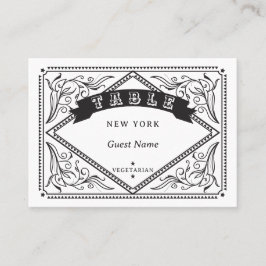 Western-Menü Option Hochzeit Platzkarte