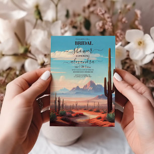 Western Mexican Cactus Desert Brautparty Einladung