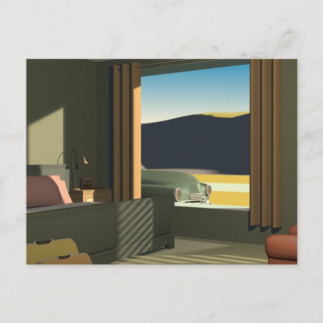 Western Motel Postkarte (Vorderseite)