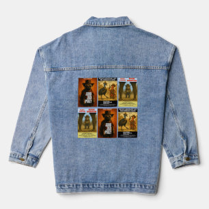 Western-Movieposter-Parodie Jeansjacke