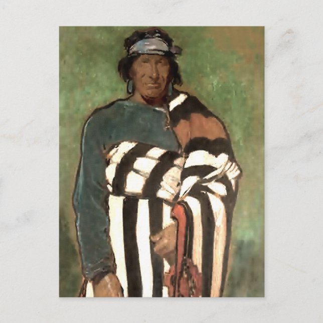 Western "Navajo" Art von Gerald Cassidy Postkarte (Vorderseite)