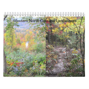 Western-Nord-Carolinagebirgslandschaften Kalender