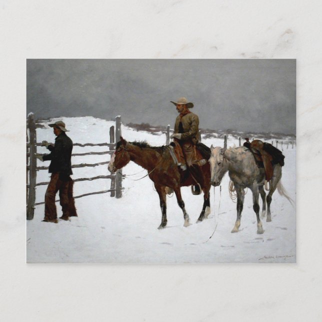 Western Nostalgie Postkarte (Vorderseite)