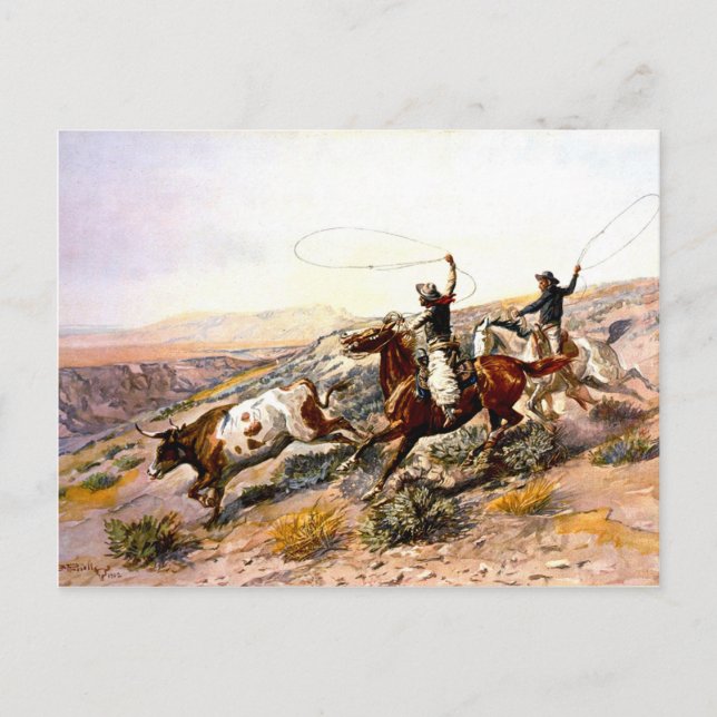 Western Nostalgie Postkarte (Vorderseite)