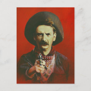 Western Outlaw Postcard Postkarte