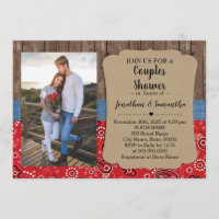 Western Paare duschen Country-schicke Hochzeit