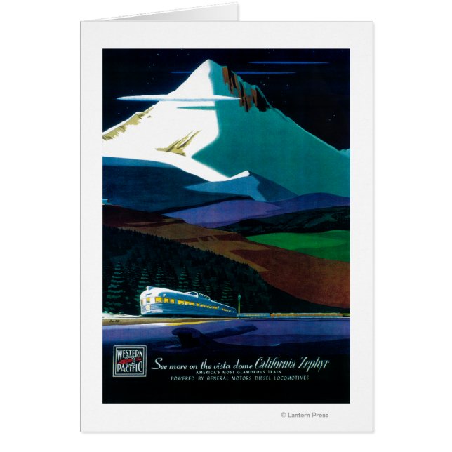 Western Pacific California Zephyr Vintage Poster (Vorne)