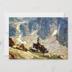 Western "Packin" Kunst von Edgar Payne Dankeskarte