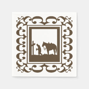 Western-Party-Cowboy-Gebets-Servietten Serviette
