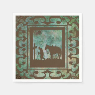 Western-Party-Cowboy-Gebets-Servietten Serviette