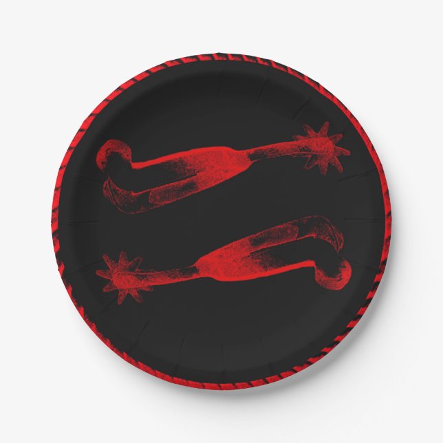Western Party Cowboy Spurs Teller (Vorderseite)