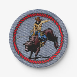 Western Party Denim Print Paper Teller