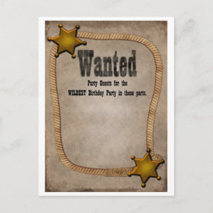 Western Party Einladung