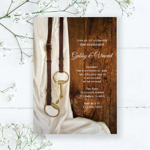 Western-Party für Satin und Pferdegespann Einladung