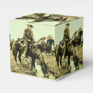 Western Party Geschenkbox oder Geschenkbox Wilder Geschenkschachtel