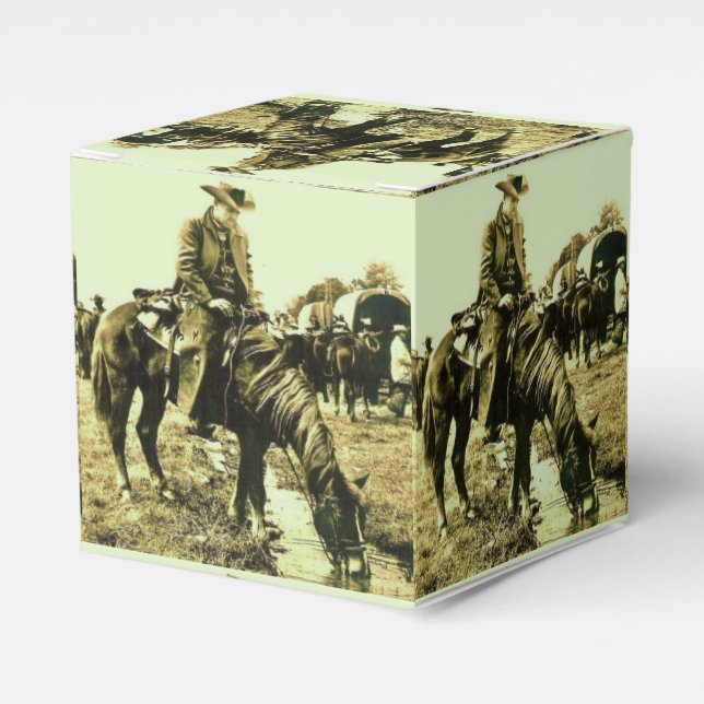 Western Party Geschenkbox oder Geschenkbox Wilder  Geschenkschachtel (Vorderseite)