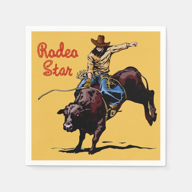 Western Party Rodeo Veranstaltungen Napkins Serviette (Vorderseite)