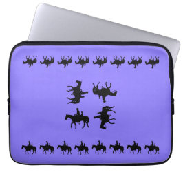 Western Periwinkle - Horseback Silhouettes Laptopschutzhülle