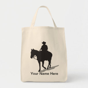Western Pferd & Reiter Tote Tasche