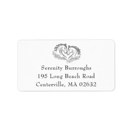 Western Pferdereiten Rustikale Hochzeit Adressaufkleber